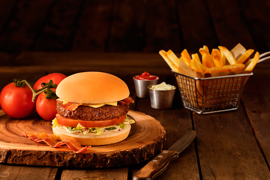 THE OUTBACKER BURGER Outback